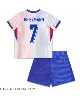 Günstige Frankreich Antoine Griezmann #7 Auswärts Trikotsatzt Kinder EM 2024 Kurzarm (+ Kurze Hosen)